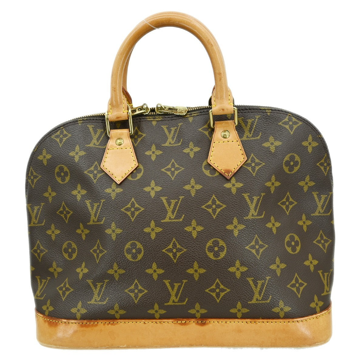 Louis Vuitton Alma Handbag Monogram Canvas Brown Canvas Handbag ( )