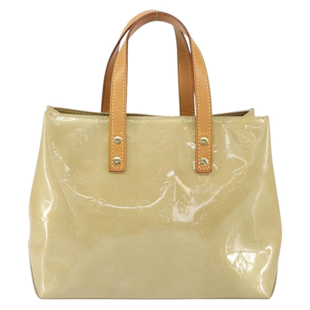 Louis Vuitton Reade Handbag Monogram Vernis Beige Patent_Leather Handbag (Authentic  )