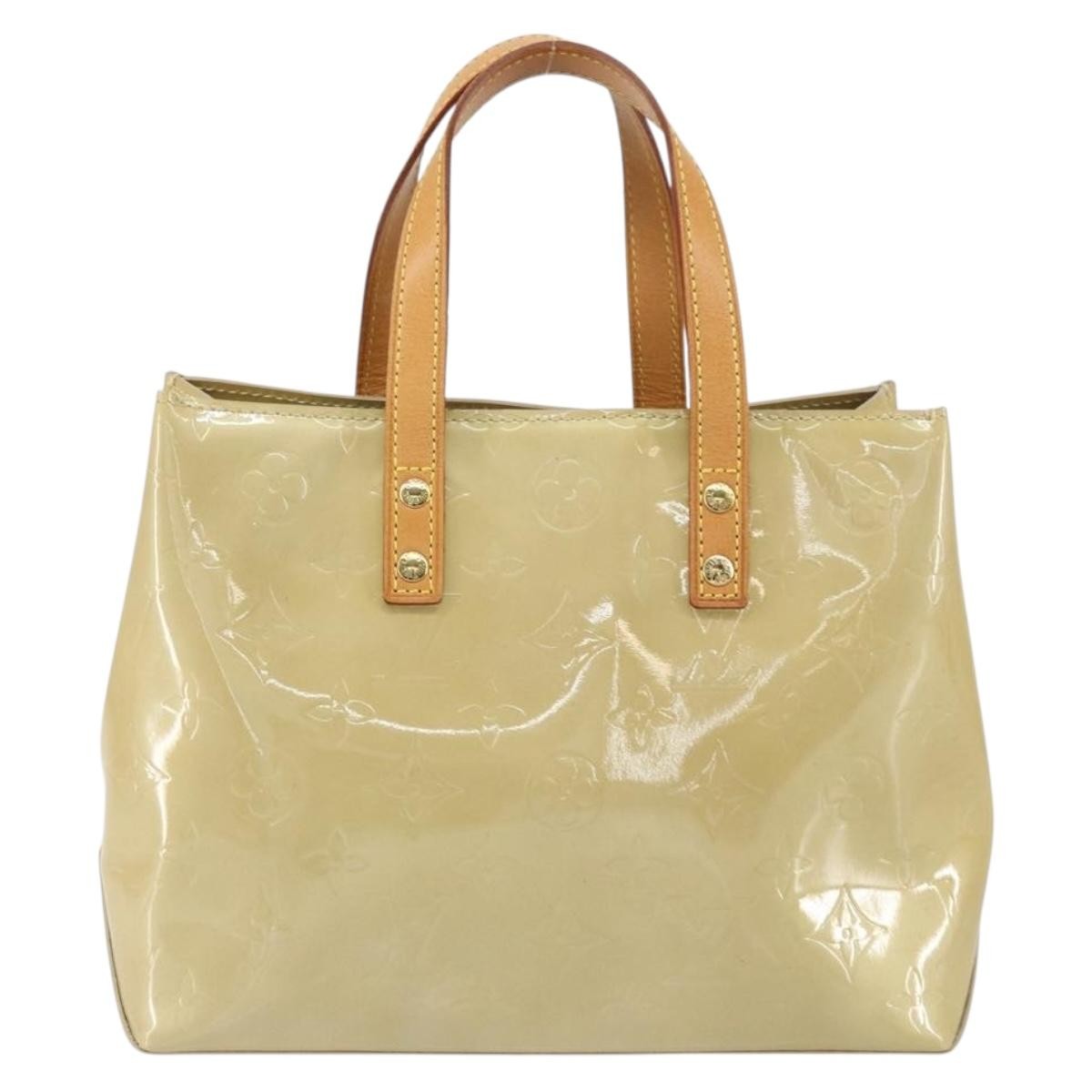 Louis Vuitton Reade Handbag Monogram Vernis Beige Patent_Leather Handbag (Authentic  )