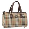 Burberry Nova Check Handbag Nova Check Canvas Beige Canvas Handbag (Authentic  )