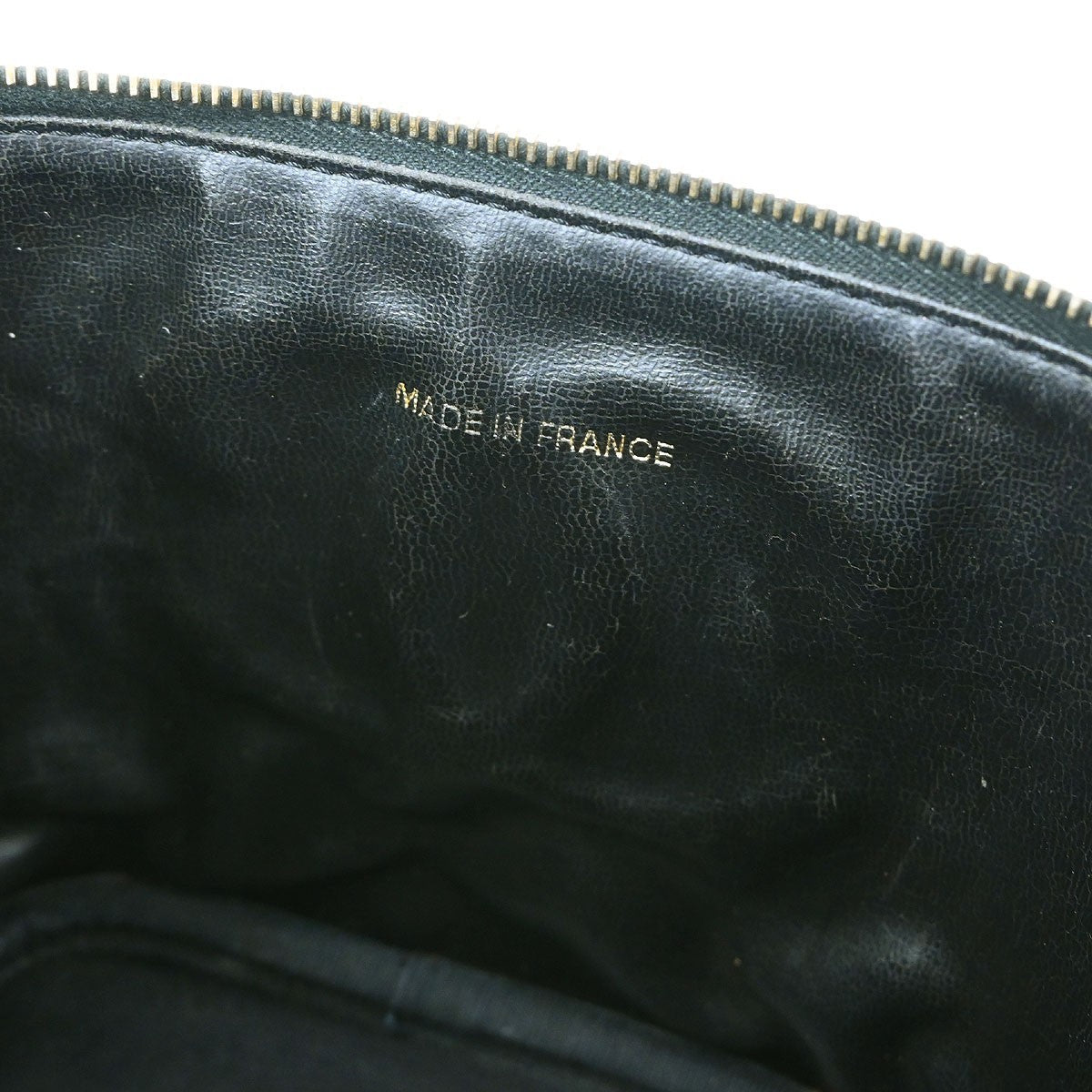 Chanel Vintage Timeless Cosmetic Case Caviar Black Leather Handbag (Authentic  )