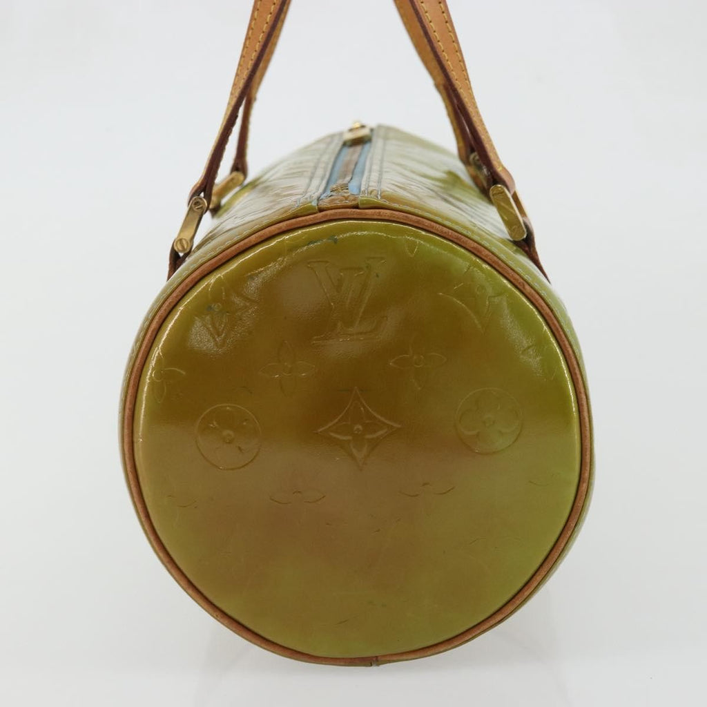 Louis Vuitton Bedford Handbag Monogram Vernis Green Patent_Leather Handbag (Authentic  )
