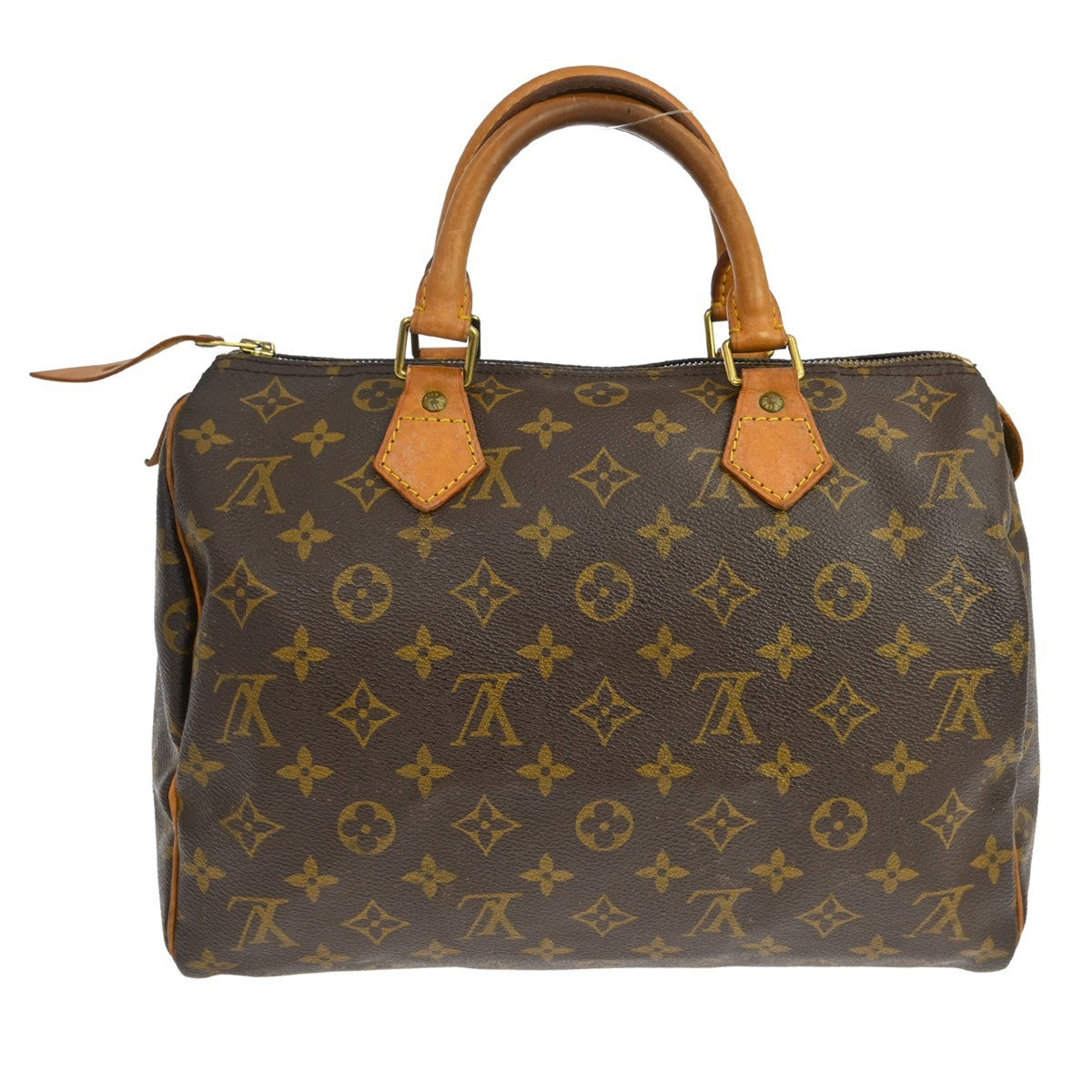 Louis Vuitton Speedy Handbag Monogram Canvas Brown Canvas Handbag ( )