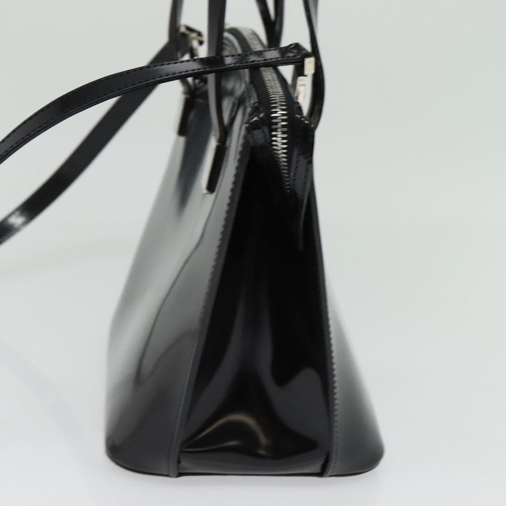 Celine Handbag Patent Leather Black Patent_Leather Handbag (Authentic  )