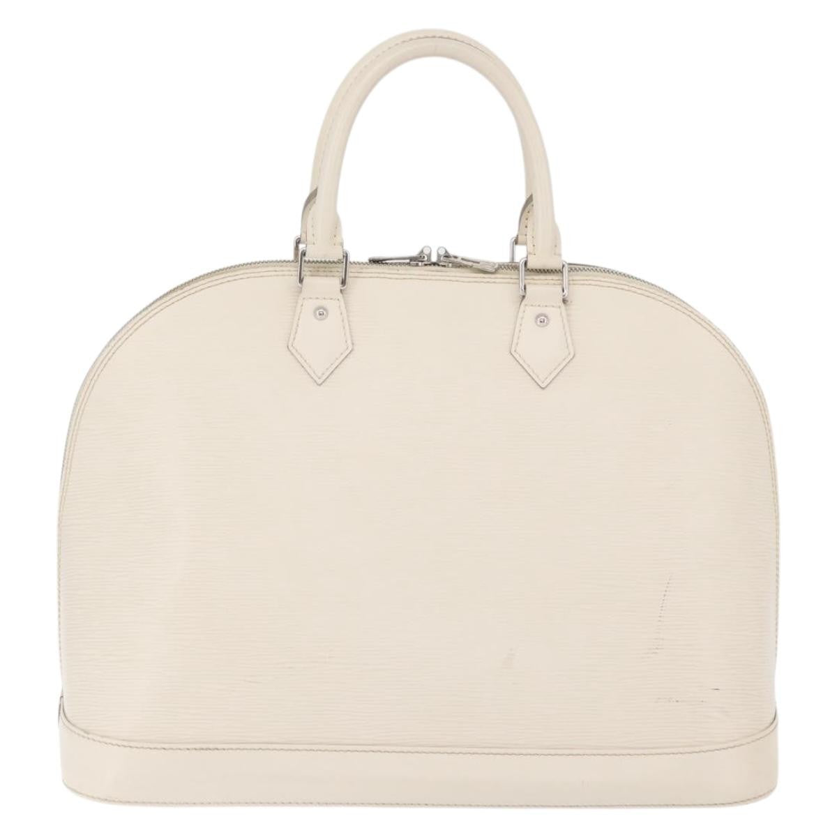 Louis Vuitton Alma Handbag Epi Leather White Leather Handbag ( )