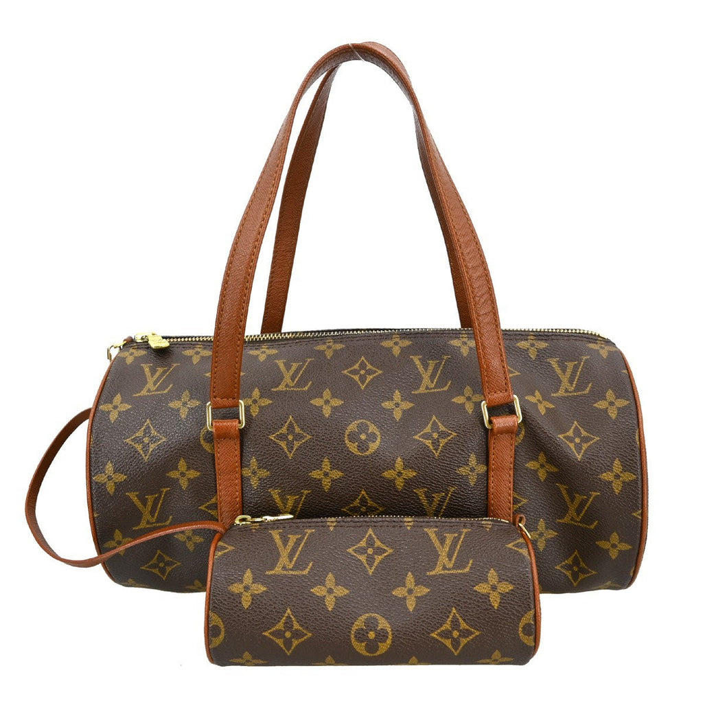 Louis Vuitton Papillon Handbag Monogram Canvas Brown Canvas Handbag ( )