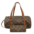 Louis Vuitton Papillon Handbag Monogram Canvas Brown Canvas Handbag ( )