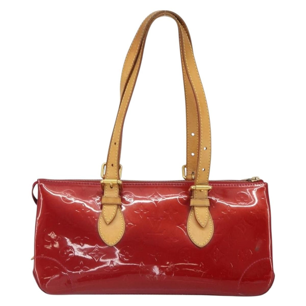 Louis Vuitton Rosewood Avenue Handbag Monogram Vernis Red Patent_Leather Handbag (Authentic  )