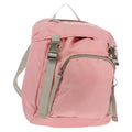 Prada Double Buckle Backpack Tessuto Pink Nylon Backpack Bag (Authentic  )