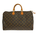 Louis Vuitton Speedy Handbag Monogram Canvas Brown Canvas Handbag ( )