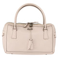 Salvatore Ferragamo Gancini Handbag Leather Pink Leather Handbag (Authentic  )