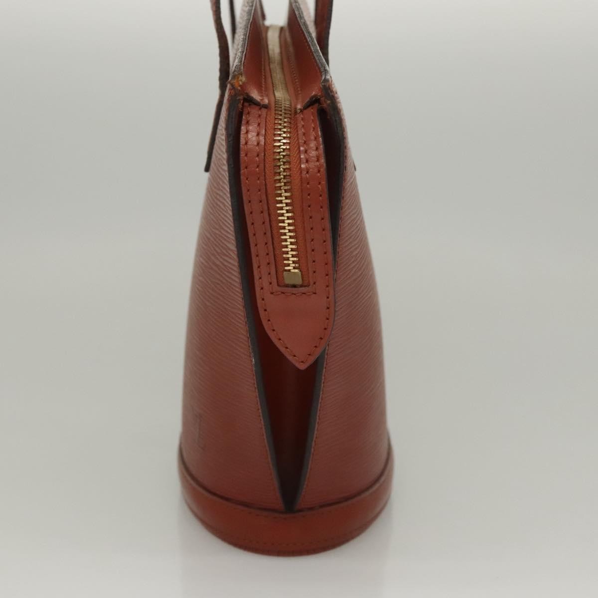 Louis Vuitton Saint Jacques Handbag Epi Leather Brown Leather Handbag (Authentic  )