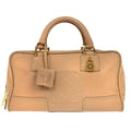 Loewe Amazona Bag Leather Beige Leather Handbag (Authentic  )