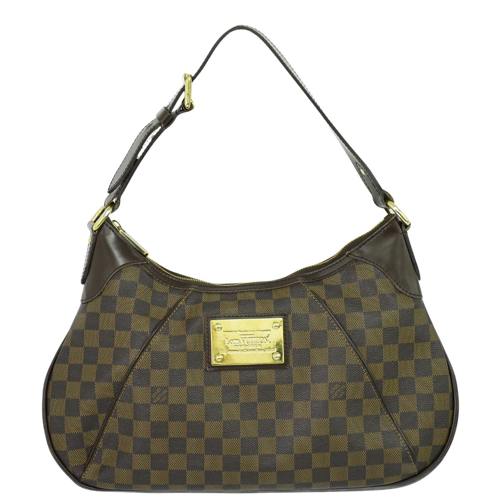 Louis Vuitton Thames Handbag Damier Brown Canvas Bag (Authentic  )