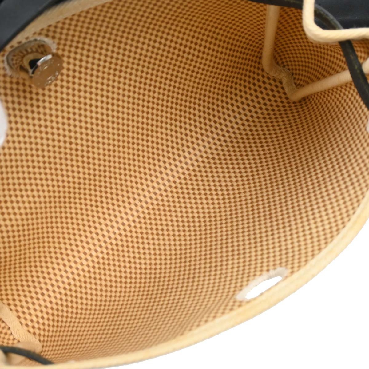 Hermes Herbag Clutch Canvas Black Canvas Handbag ( )