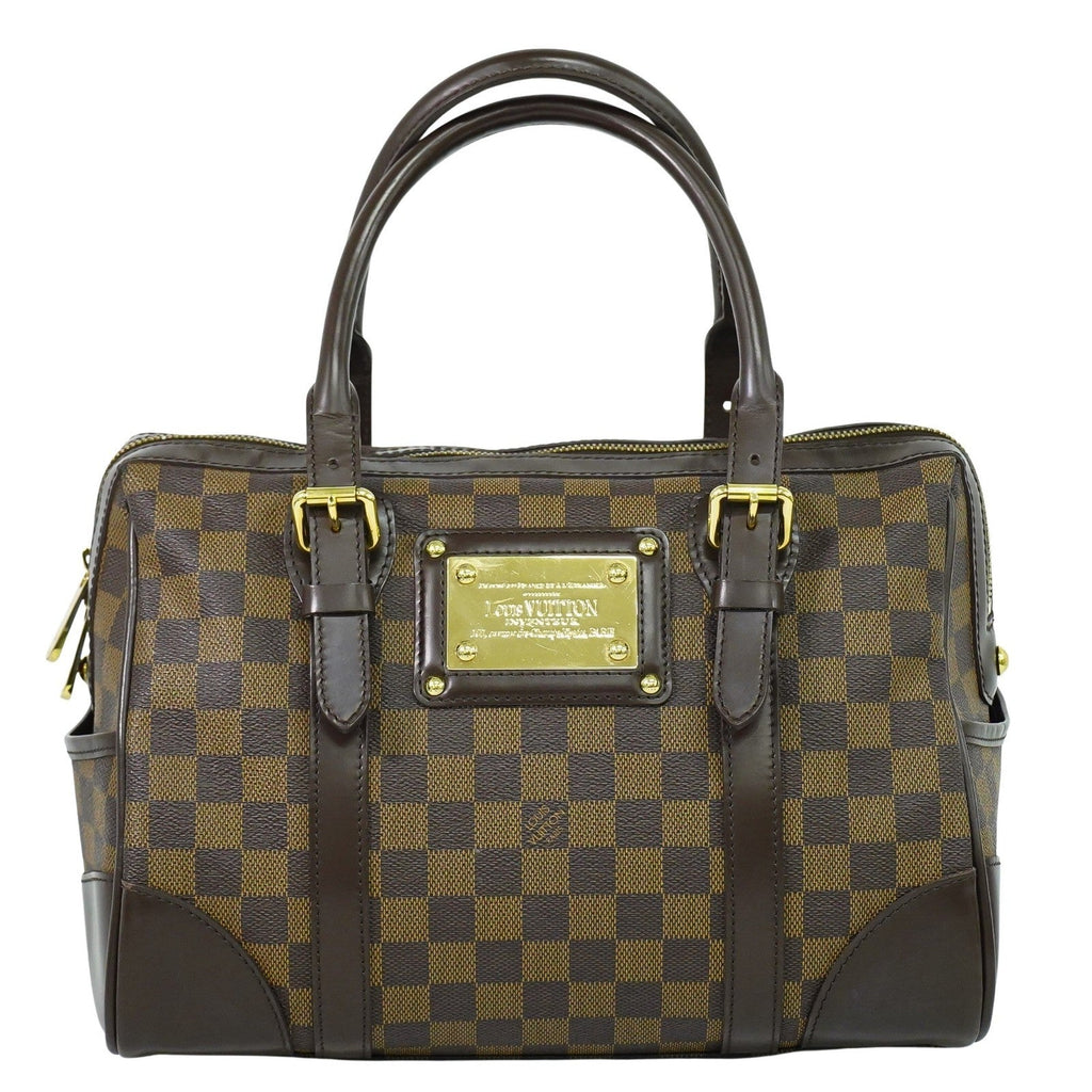 Louis Vuitton Berkeley Handbag Damier Brown Canvas Handbag (Authentic  )