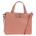 Salvatore Ferragamo Vala Handbag Leather Pink Leather Handbag (Authentic  )
