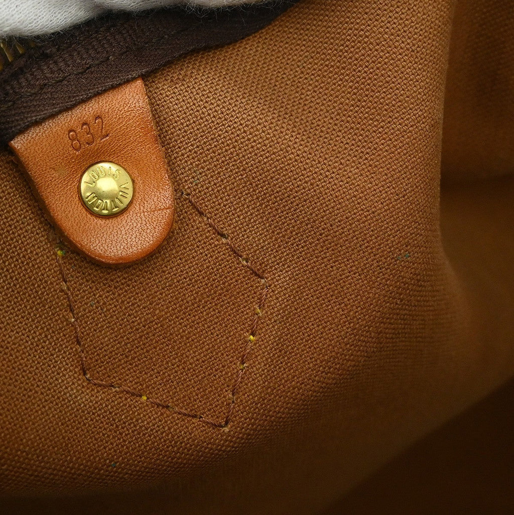 Louis Vuitton Speedy Handbag Monogram Canvas Brown Canvas Handbag ( )