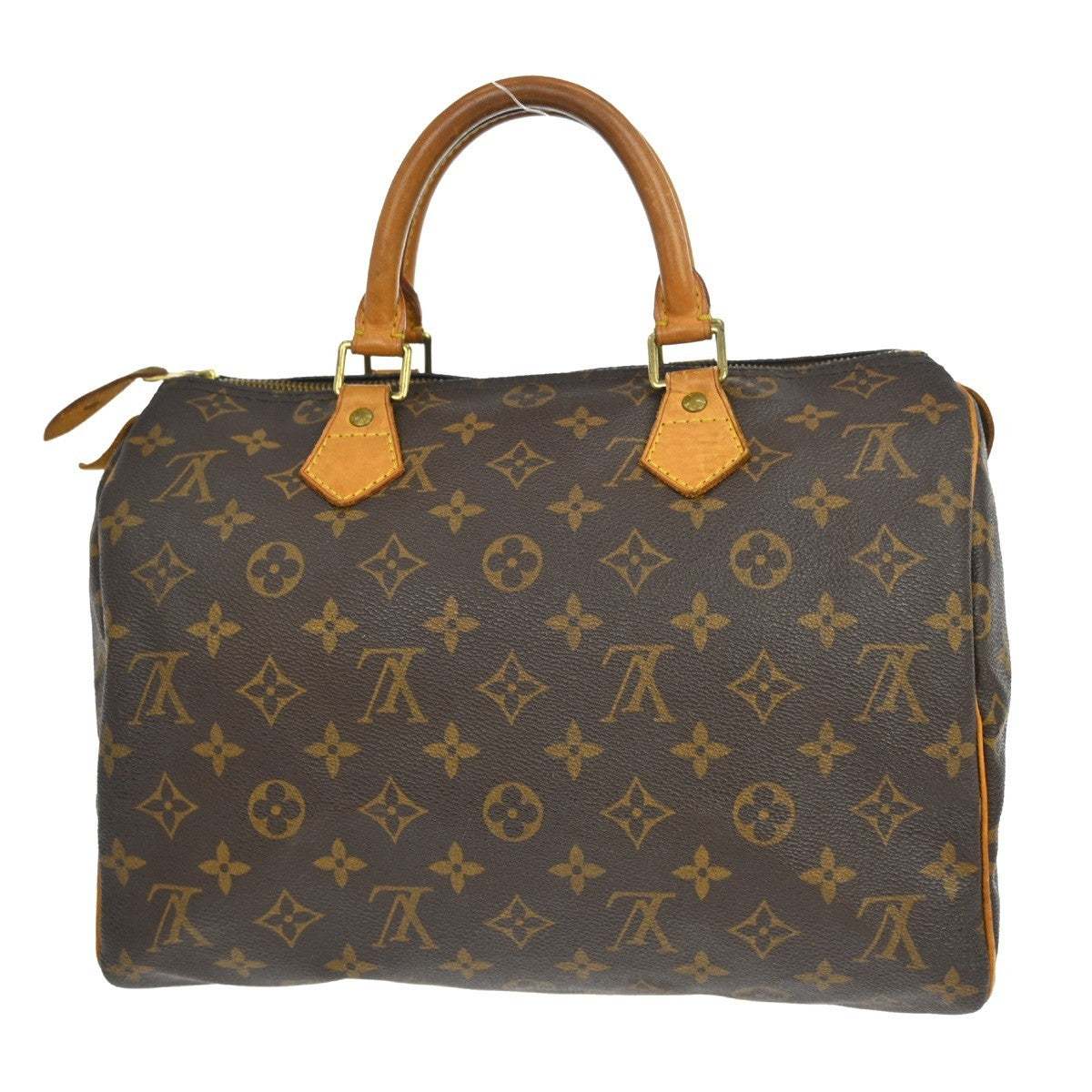 Louis Vuitton Speedy Handbag Monogram Canvas Brown Canvas Handbag ( )