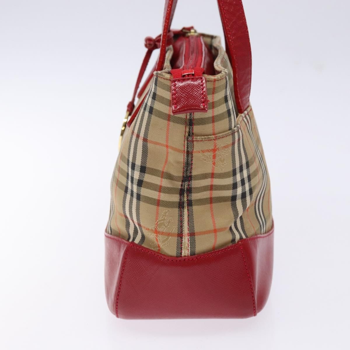 Burberry Nova Check Handbag Nova Check Canvas Beige Canvas Handbag (Authentic  )
