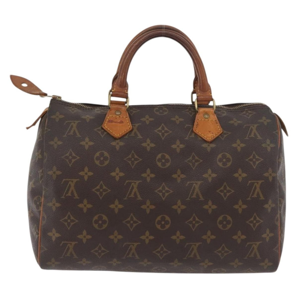 Louis Vuitton Speedy Handbag Monogram Canvas Brown Canvas Handbag ( )