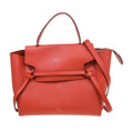 Celine Belt Bag Textured Leather Red Leather Handbag ( )
