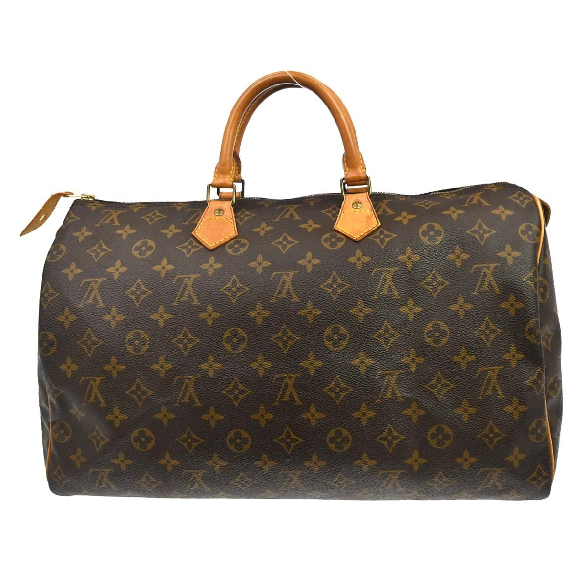 Louis Vuitton Speedy Handbag Monogram Canvas Brown Canvas Handbag ( )