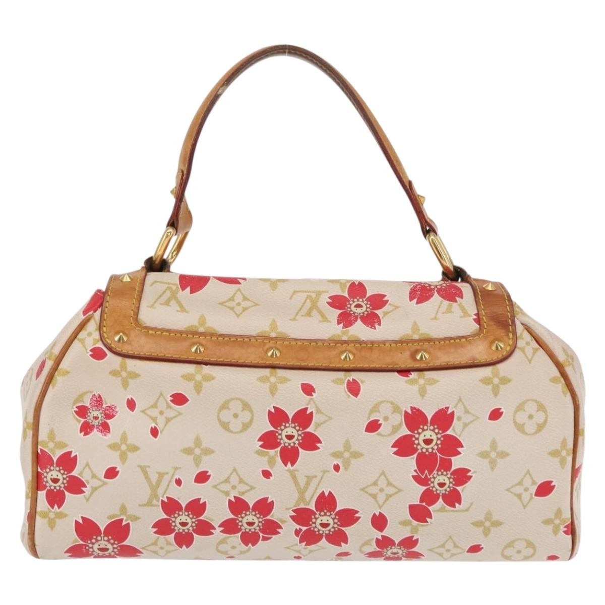 Louis Vuitton Retro Bag Limited Edition Cherry Blossom Monogram White Canvas Handbag (Authentic  )