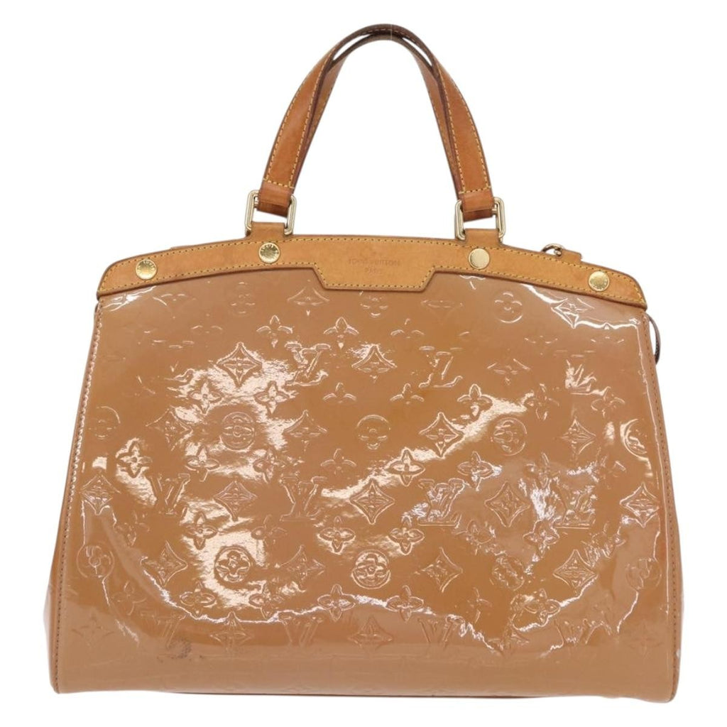 Louis Vuitton Brea Handbag Monogram Vernis Brown Patent_Leather Handbag (Authentic  )