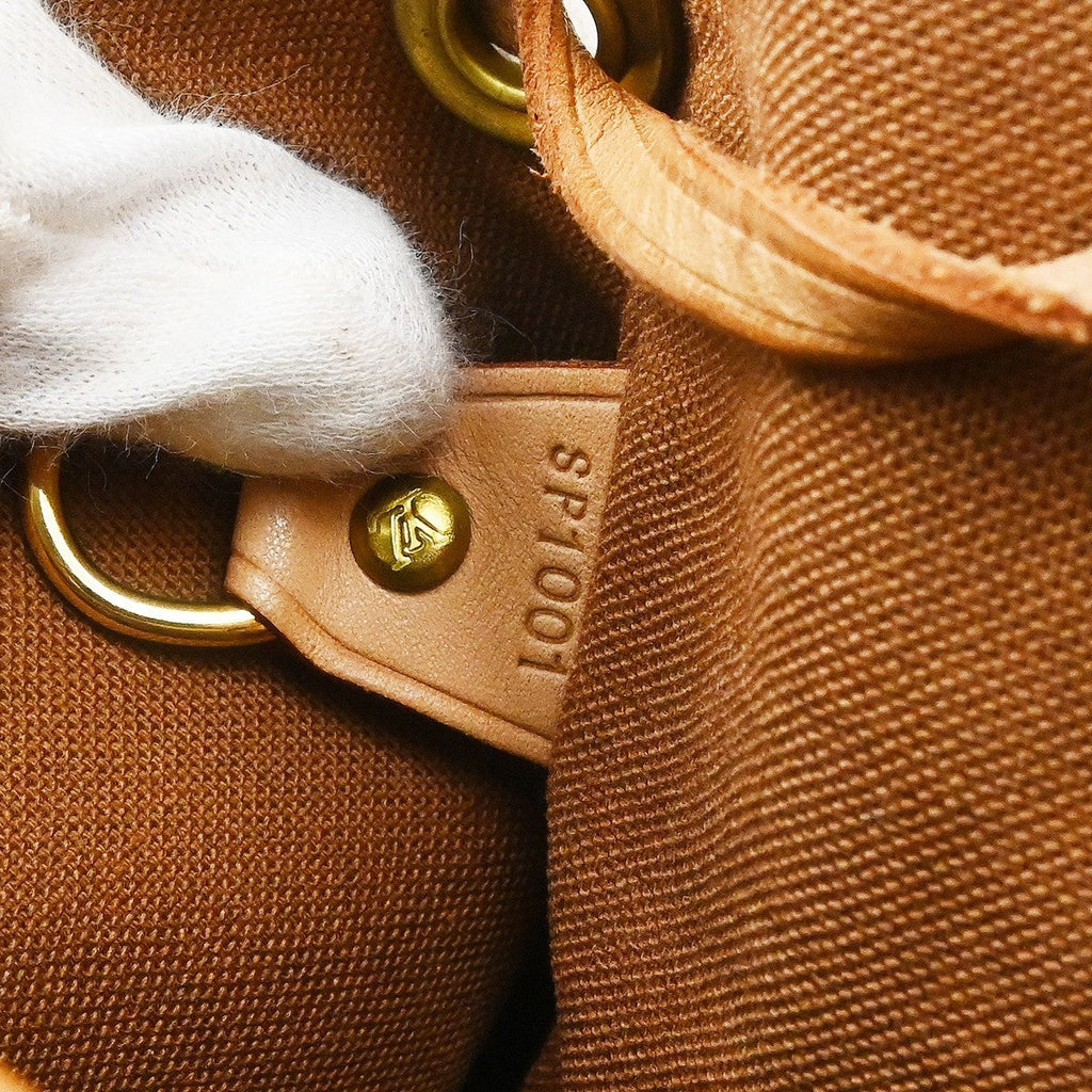 Louis Vuitton Vintage Montsouris Backpack Monogram Canvas Brown Canvas Backpack Bag ( )