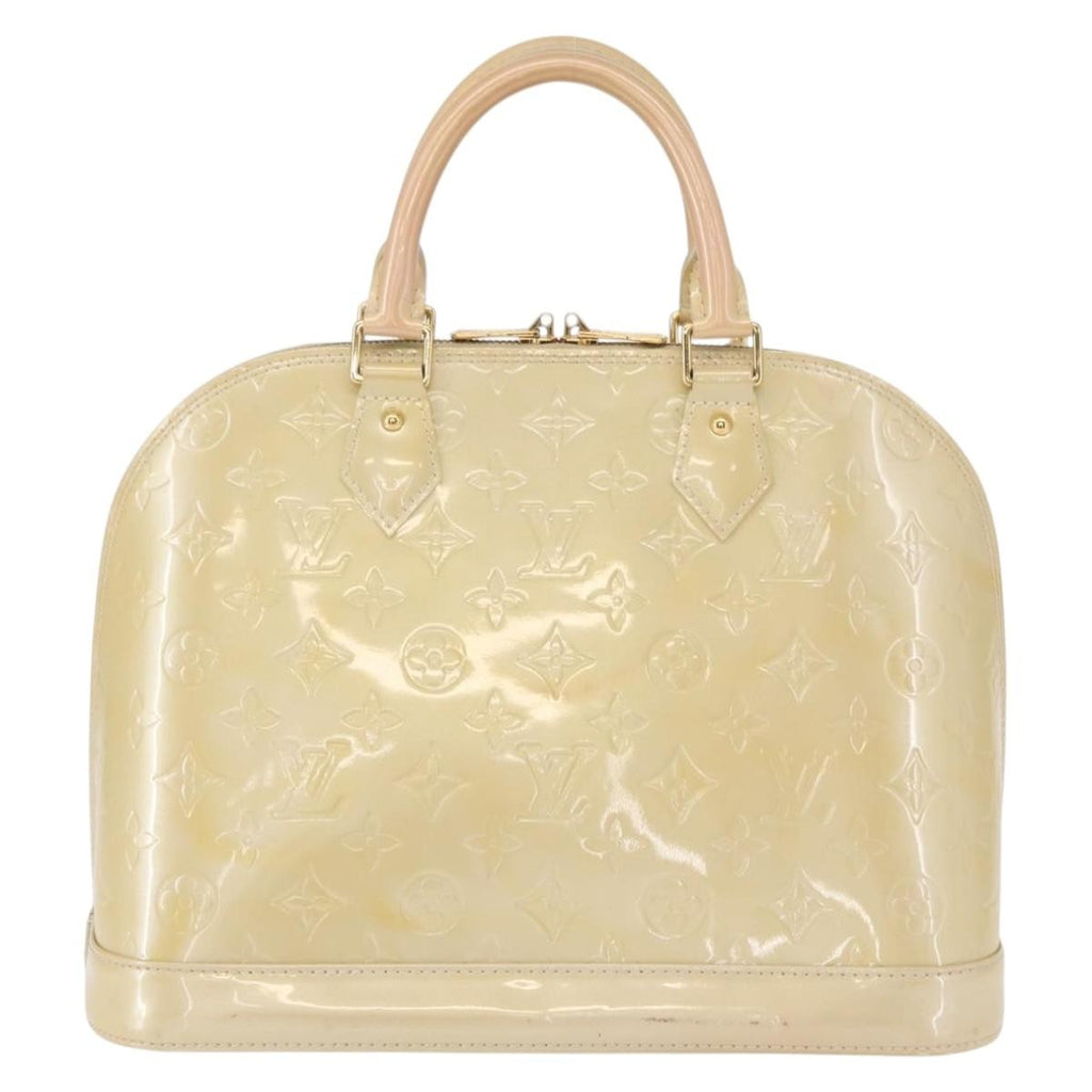 Louis Vuitton Alma Handbag Monogram Vernis Pink Patent_Leather Handbag (Authentic  )