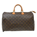 Louis Vuitton Speedy Handbag Monogram Canvas Brown Canvas Handbag ( )