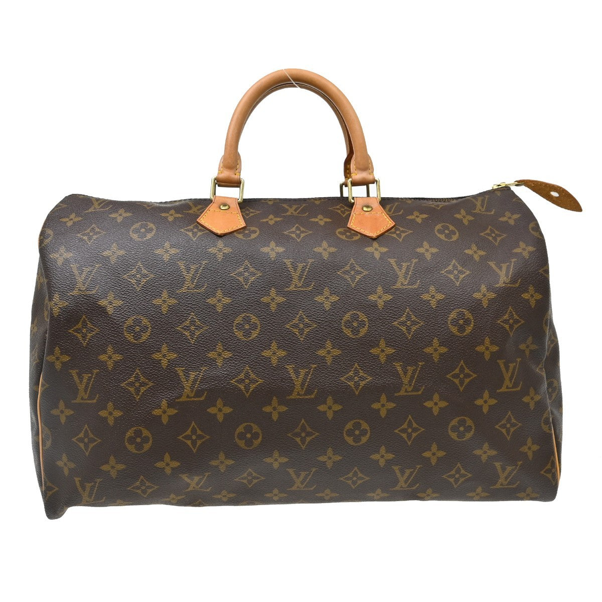 Louis Vuitton Speedy Handbag Monogram Canvas Brown Canvas Handbag ( )