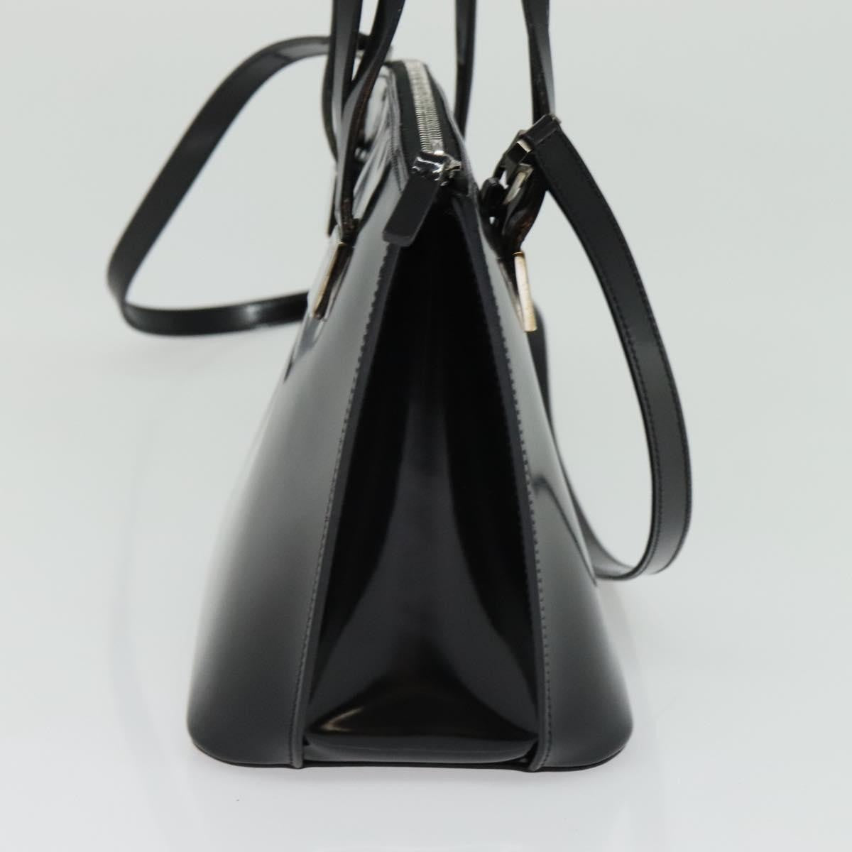 Celine Handbag Patent Leather Black Patent_Leather Handbag (Authentic  )