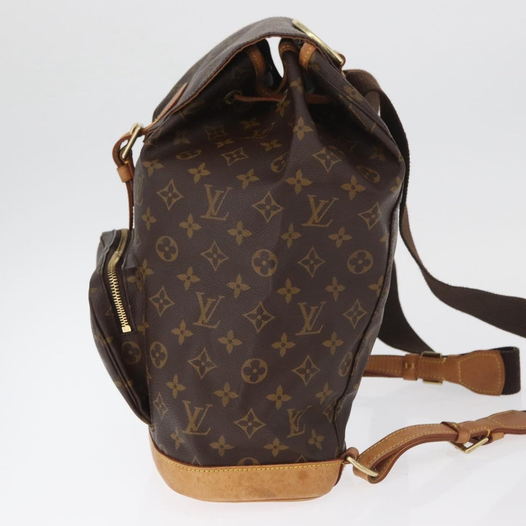 Louis Vuitton Vintage Montsouris Backpack Monogram Canvas Brown Canvas Backpack Bag ( )