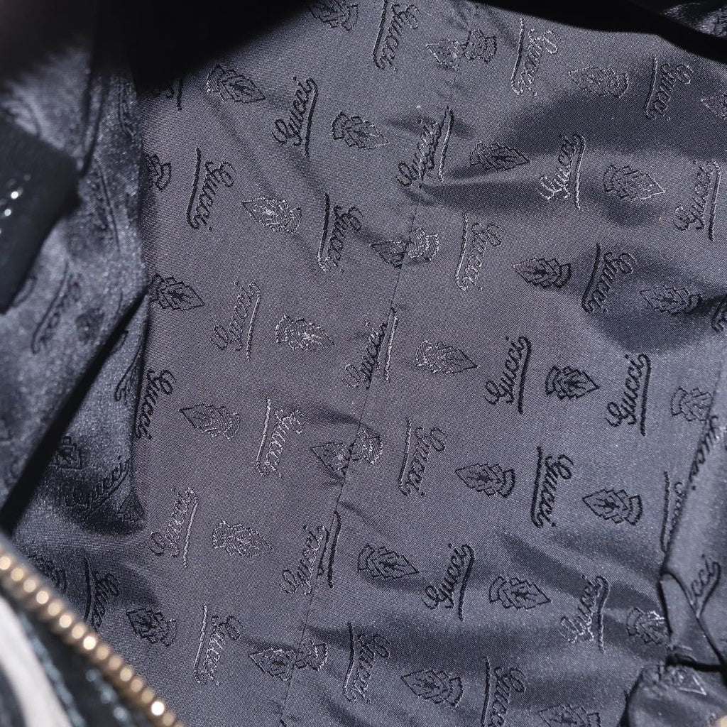 Gucci Aviatrix Satchel Suede Black Suede Handbag (Authentic  )