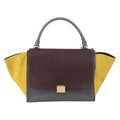 Celine Tricolor Trapeze Bag Leather Multicolour Leather Handbag (Authentic  )