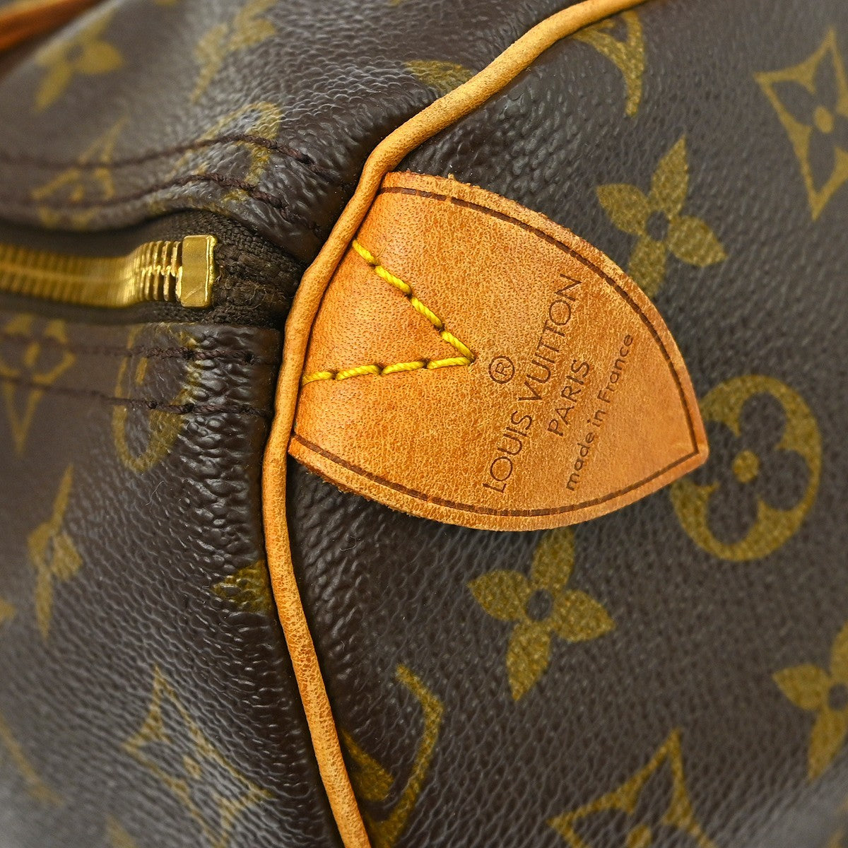 Louis Vuitton Speedy Handbag Monogram Canvas Brown Canvas Handbag ( )