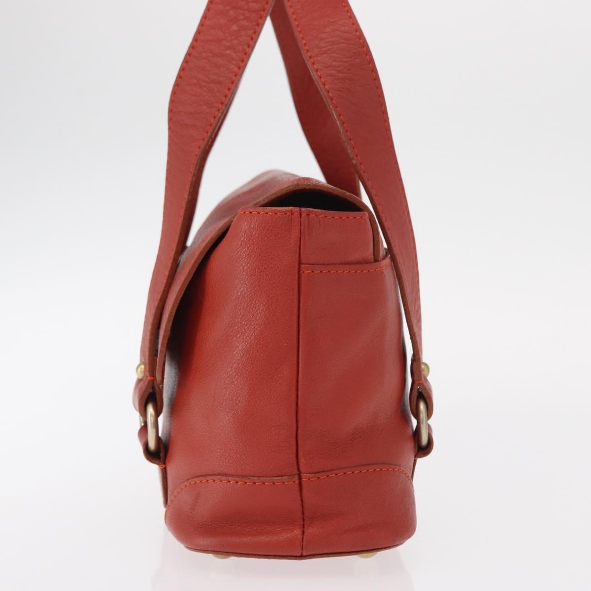 Chloe Vintage Handbag Leather Red Leather Handbag (Authentic  )