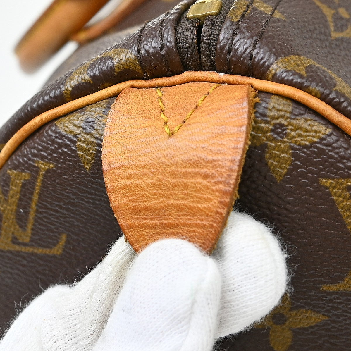 Louis Vuitton Speedy Handbag Monogram Canvas Brown Canvas Handbag ( )