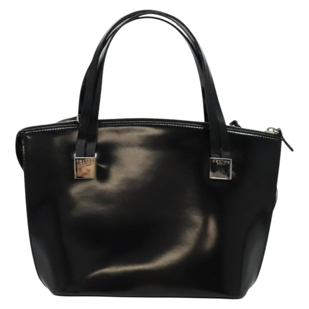 Celine Handbag Patent Leather Black Patent_Leather Handbag (Authentic  )