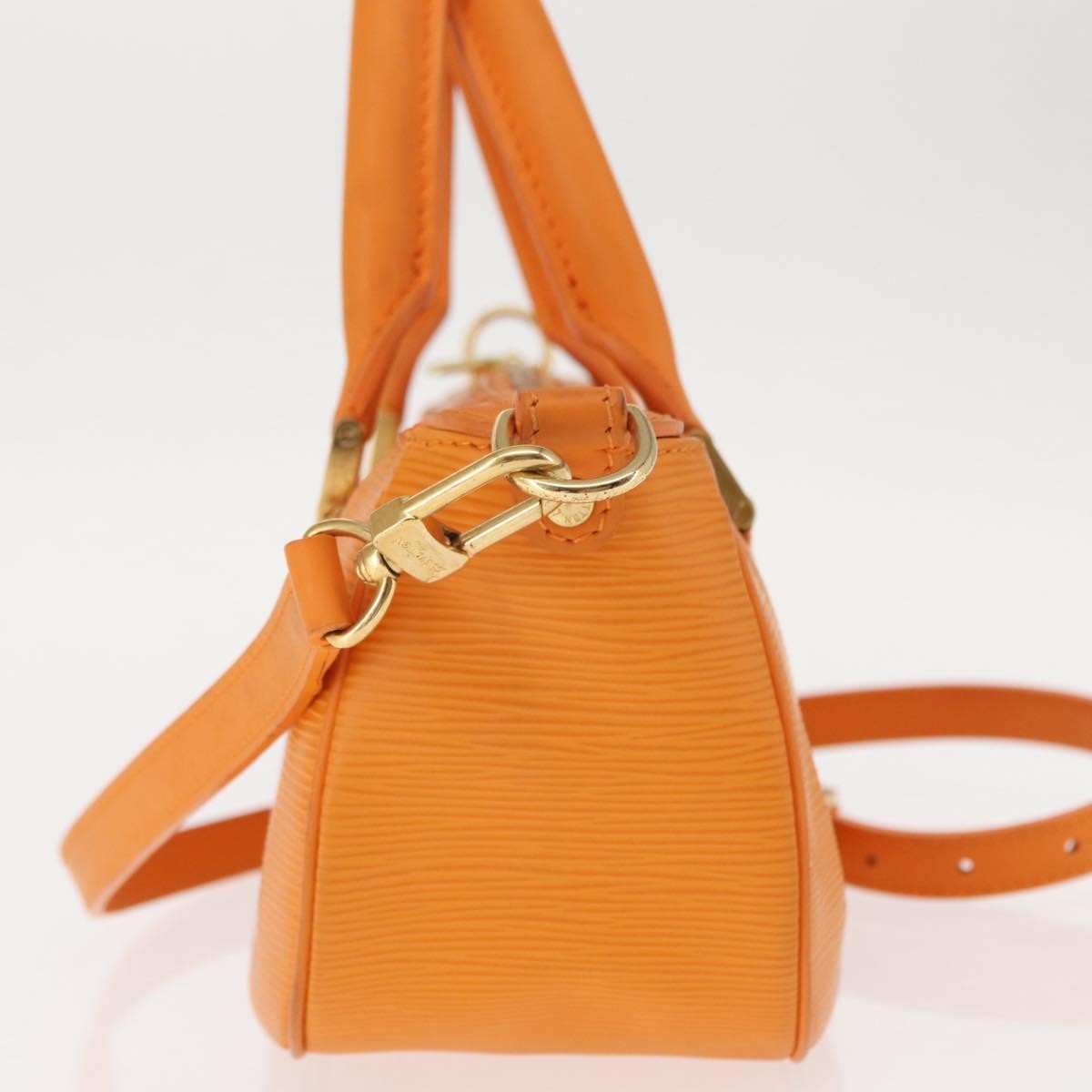 Louis Vuitton Danura Handbag Epi Orange Leather Handbag (Authentic  )