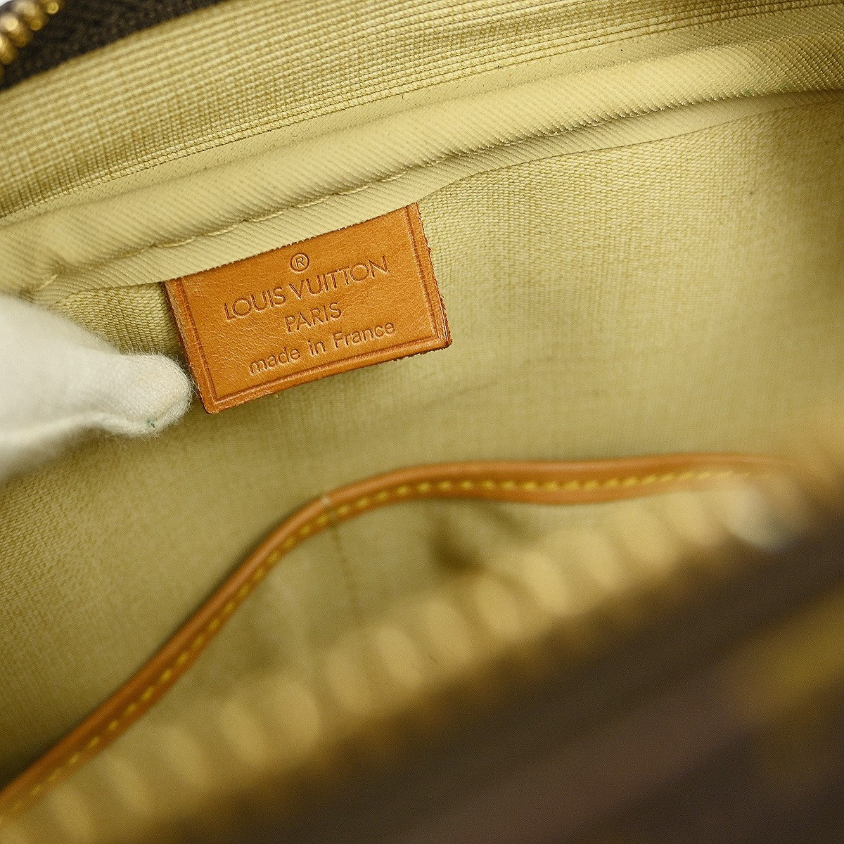 Louis Vuitton Deauville Handbag Monogram Canvas Brown Canvas Handbag ( )