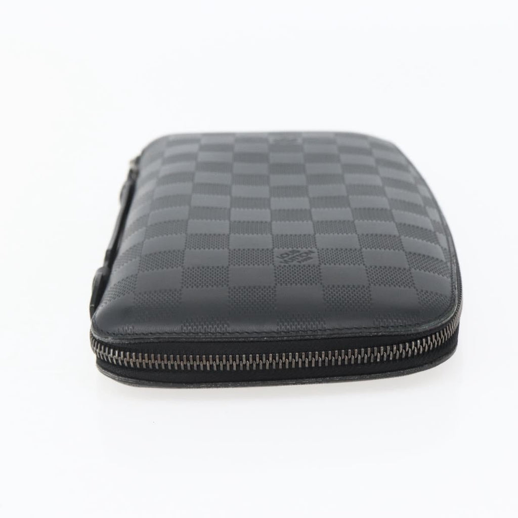 Louis Vuitton Organiser Atholl Leather Black Leather Bag (Authentic  )