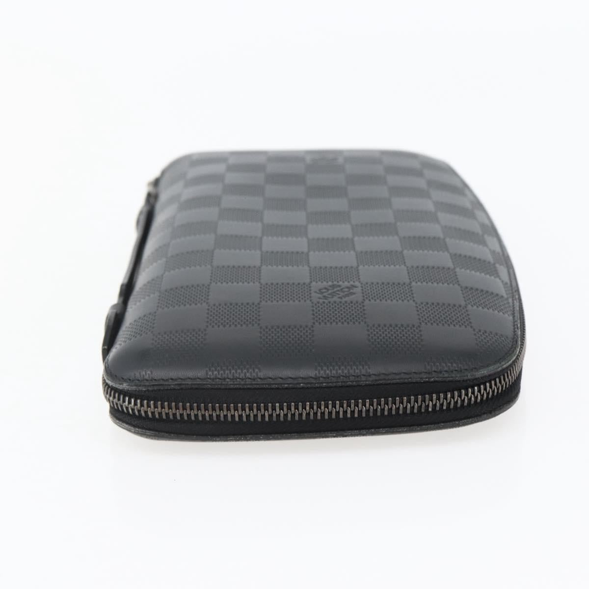 Louis Vuitton Organiser Atholl Leather Black Leather Bag (Authentic  )