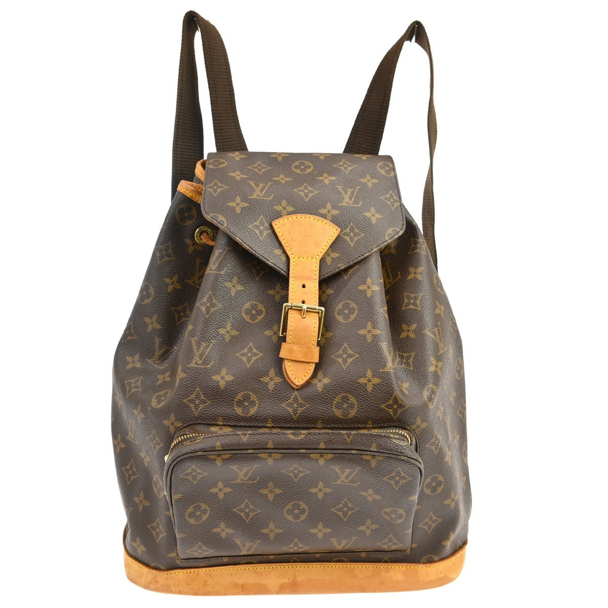 Louis Vuitton Montsouris Backpack Monogram Canvas Brown Canvas Backpack Bag ( )