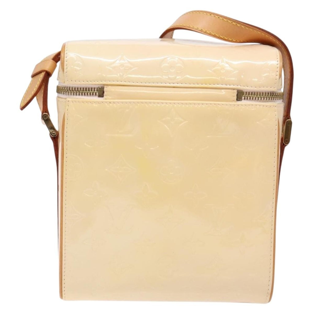Louis Vuitton Sullivan Handbag Monogram Vernis Beige Patent_Leather Bag (Authentic  )