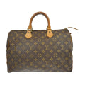 Louis Vuitton Speedy Handbag Monogram Canvas Brown Canvas Handbag ( )