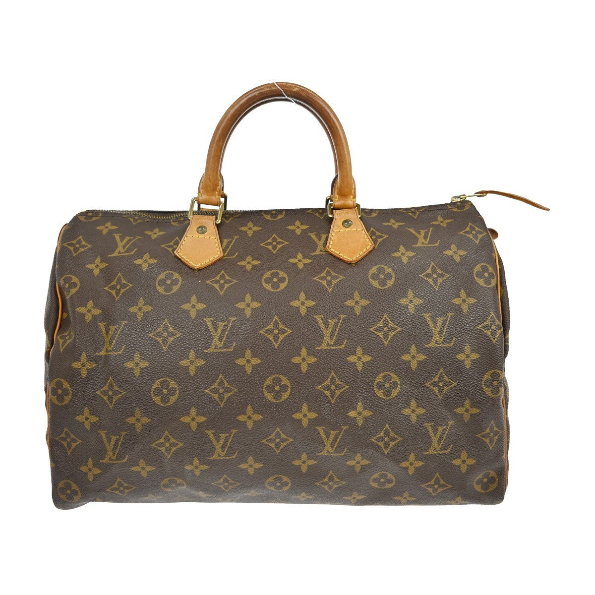 Louis Vuitton Speedy Handbag Monogram Canvas Brown Canvas Handbag ( )