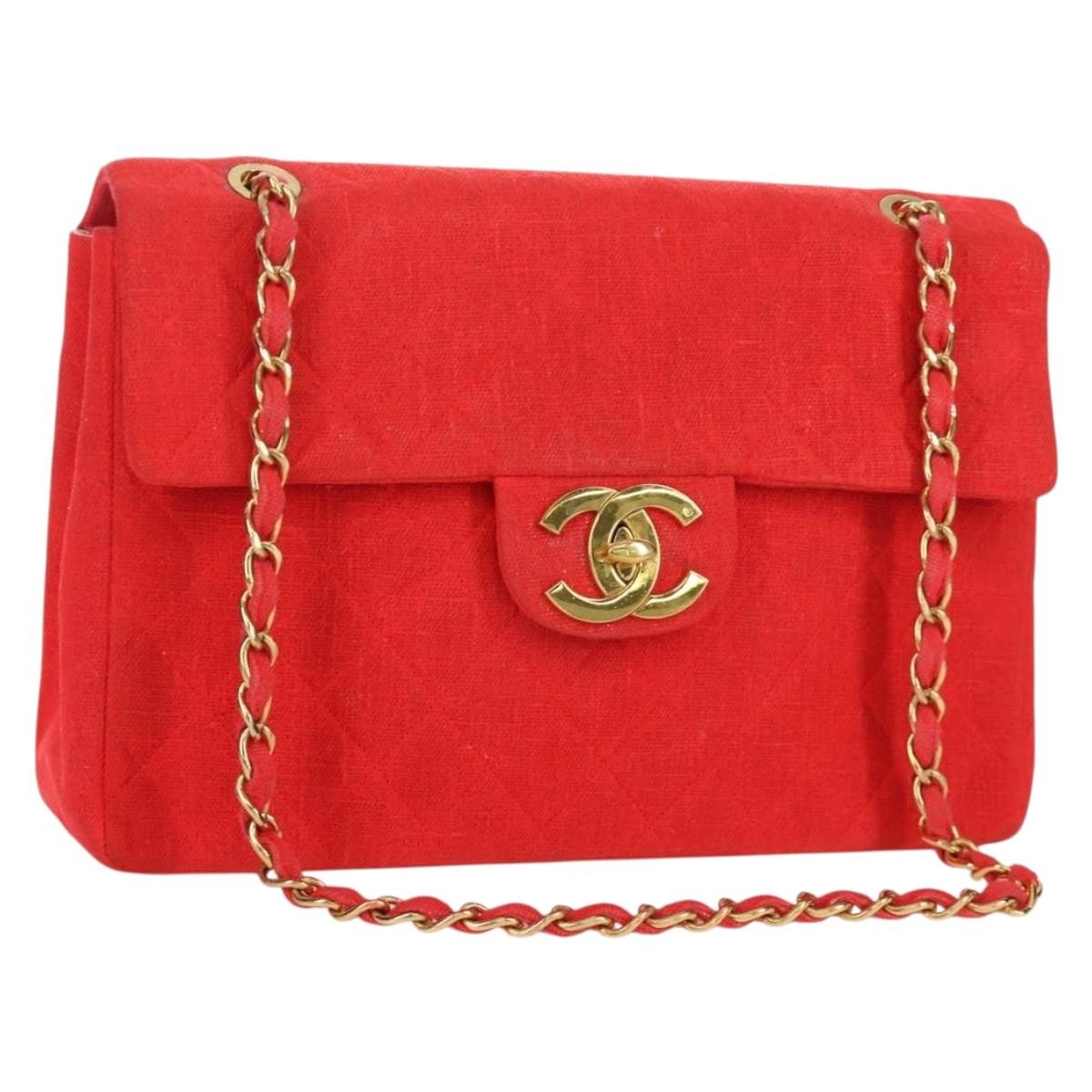 Chanel Flap Shoulder Bag Canvas Multicolour Canvas Handbag ( )